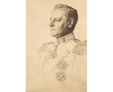 William Strang (1859-1921)/Beauchamp, 1915/lithograph, 65cm x 52cm in a rosewood frame CONDITION REPORT: Condition informatio