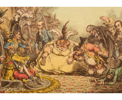 After James Gillray (1757-1815)/Introduction of Citizen Volpone &amp; his Suite at Paris - Vide The Moniteur &amp; Cobbetts L