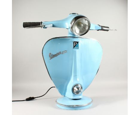 A LARGE VESPA LAMP. 24ins high.