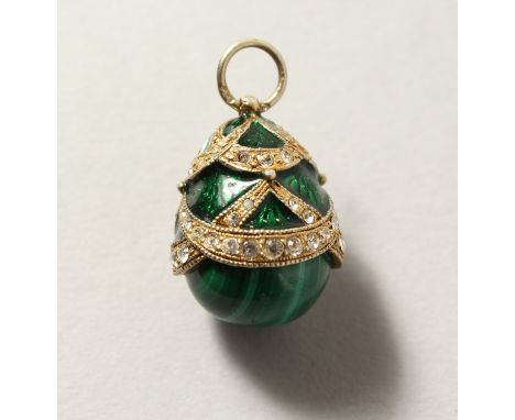A RUSSIAN SILVER AND ENAMEL EGG.