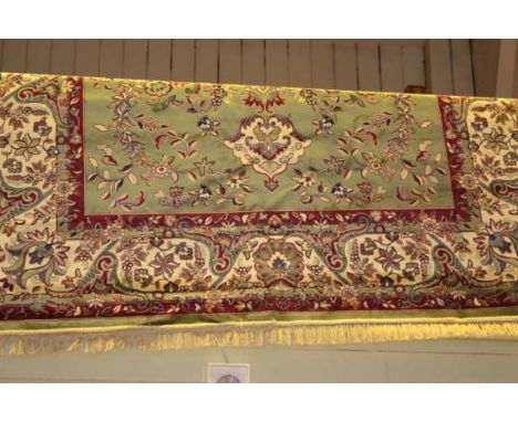 Green ground Tabriz carpet 2.80 x 2.00