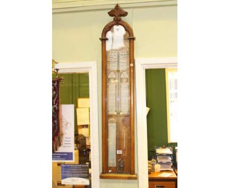 Oak cased Fitzroy barometer