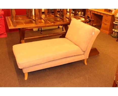 Day bed in light brown fabric