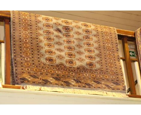 Light blue ground Bokhara rug 1.80 x 1.27