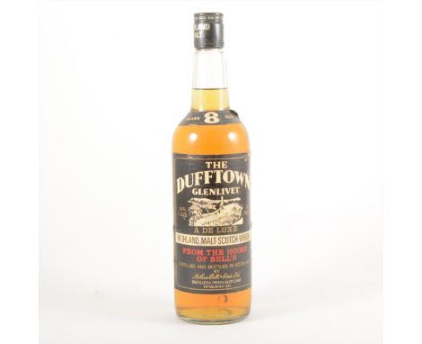 DUFFTOWN-GLENLIVET - 8 years old, 1970's bottling, single malt Scotch whisky, Speyside, 26 2/3fl. ozs, 70° proof.