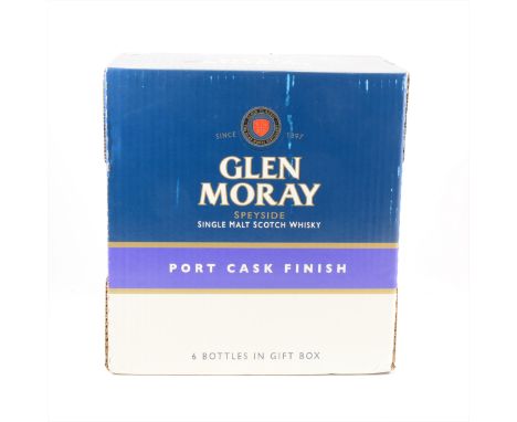 GLEN MORAY - Classic, Port cask finish, Speyside single malt Scotch whisky, 70cl, 40% vol, in cartons and original case, 6 bo