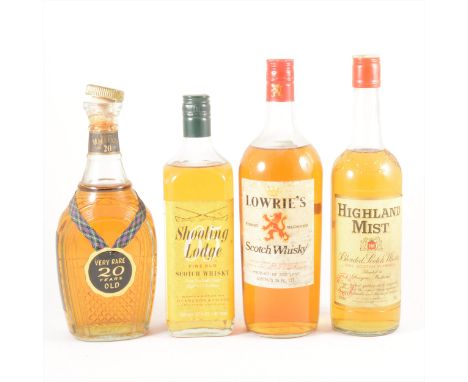 Twelve bottles of blended Scotch whisky, 1970s/ 80s bottlings, including: HIGHLAND MIST, LONG JOHN Special Reserve, ROYAL HEA
