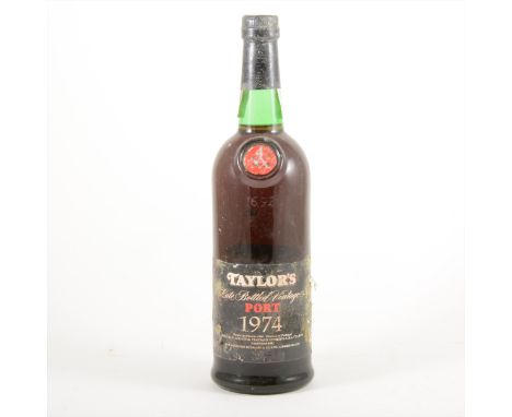 TAYLOR'S LBV port, 1974 vintage, one bottle.