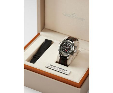 Y JAEGER LECOULTRE, MASTER COMPRESSOR EXTREME WORLD CHRONO, REF. 150.8.22A STAINLESS STEEL WORLD TIME CHRONOGRAPH WRIST WATCH