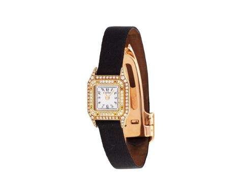 CARTIER, PANTHÈRE, REF. 2360A LADY'S 18 CARAT GOLD AND DIAMOND WRIST WATCH, NO. CC485916Movement: Cal. 201, quartz, 4 jewelsC