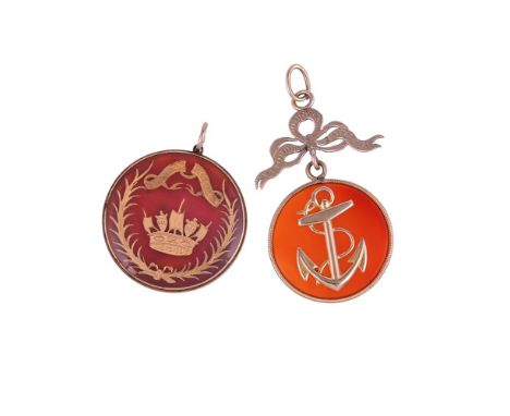 NAVAL INTEREST: ADMIRAL DUNCAN, BATTLE OF CAMPERDOWN, A COMMEMORATIVE MEDAL CIRCA 1797The circular gold medal with a dark ora