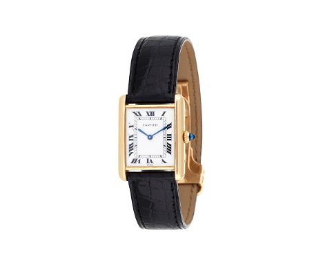 CARTIER Tank Louis Cartier Hand-Wound 22mm small 18-karat rose