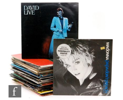 A collection of rock and pop LPs to include Madonna, The Runaways, Transvision Vamp, Rod Stewart, The Jimi Hendrix Experience
