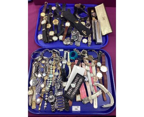 A Quantity of Modern Ladies and Gent's Wristwatches, to include Sekonda, Limit, Playboy, Citron, Next, etc, together with two