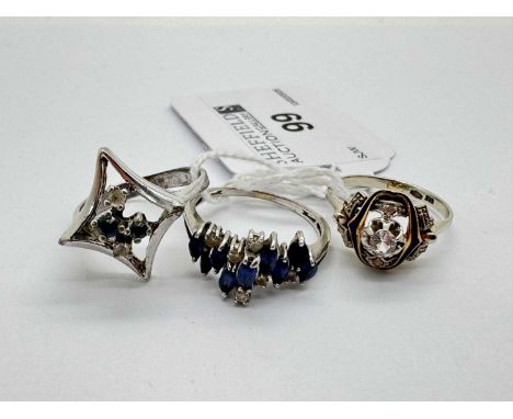 A Highly Decorative Russian Style Enamel and Stone Inset Dress Ring, the circular centre stone within two-tone setting highli