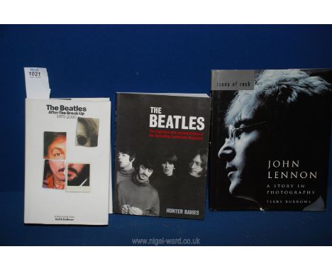 A First Edition hardback copy of 'The Beatles After The Breakup' (1999), a First Edition copy of 'John Lennon A Story In Phot