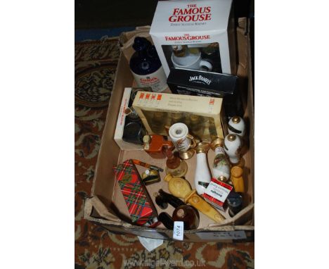 A quantity of Breweriana including boxed Jack Daniels Old no. 7 5cl miniature with poker game set, miniature optic set, four 