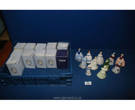 Eleven Wade 'My Fair Ladies' 5cl Scotch whisky decanters, all with boxes and sealed.