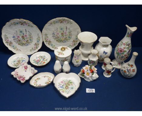 A quantity of Aynsley 'Wild Tudor' and 'Cottage Garden' trinket dishes, vases, etc.