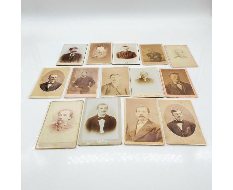 Original Cabinet Cards. Featuring thicker card photo material and also plastic protective layer covering on some photos. Depi