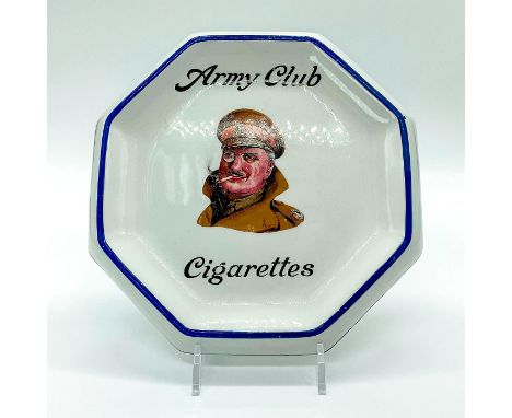 Advertisement ashtray for Amry Club Cigarettes. Army Club. was a British band of cigarettes, owned and manufactured by Cavali