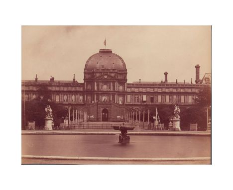 Architectural image of the grand royal palace in Paris, France.Built in 1564, the imperial palace once stood on the right ban