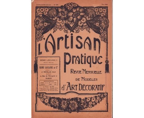 Vintage home decorating magazine with beautiful illustrations of art decor. Issued: 1922 - 1932Dimensions: 10.25""L x 0.75""W
