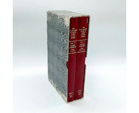 1st edition; volume 5 spilt into 2 leatherbound books. A detailed history and guide on stamps in North America.This item has 