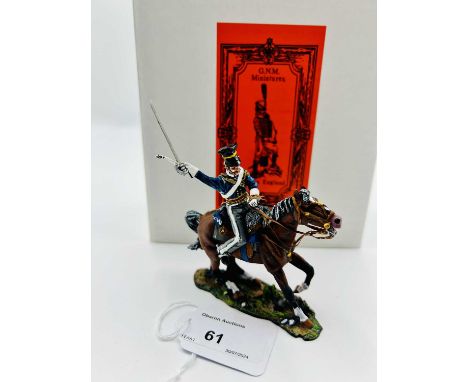 GNM MINIATURES CRIMEA SERIES - Model No. 114 - The Light Brigade, comprising: A British 17th Lancer Trooper Slashing with Rai