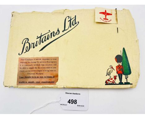 Britains Catalogue, 1941 Emergency Issue, comprising: A5 [20 x 12.5cm] 240 Page [rear cover missing] Listing in 4 Sections. I