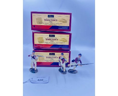 Britains - American Revolution [Yorktown] Series, comprising: Set 17845 - Redoubt #10 - British 17th Regiment of Foot Defendi