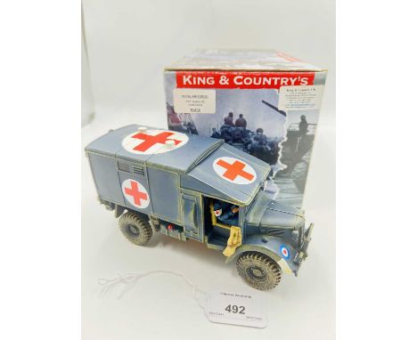 King &amp; Country - W.W. II RAF Series, comprising: Set RAF015 - RAF Austin K2 Airfield Ambulance LE250. Mint overall, conta