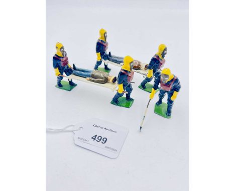 Britains - Set 1759 - Air Raid Precautions - First Aid &amp; Gas Detection Services, [1939-41 only], comprising: 4 x Stretche