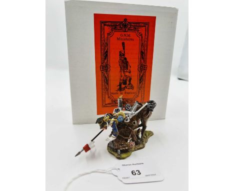 GNM MINIATURES CRIMEA SERIES - Model No. 118 - The Light Brigade, comprising: A British 17th Lancer Trooper on Falling Horse.