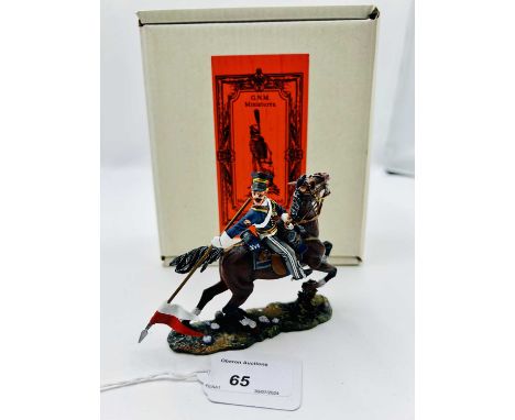 GNM MINIATURES CRIMEA SERIES - Model No. 120 - The Light Brigade, comprising: A Wounded British 17th Lancer Trooper Trailing 