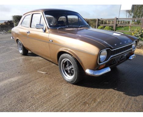 A 1972 Ford Escort Mexico Mk I, registration number YUO 38K, chassis number BFATMB28964, engine number L7, Tawny brown metall