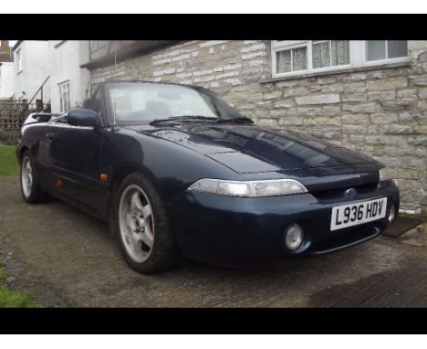 A 1993 Ford Capri Clubsprint SE, registration number L936 HDV, Polynesian green. This Australian import is thought to be the 