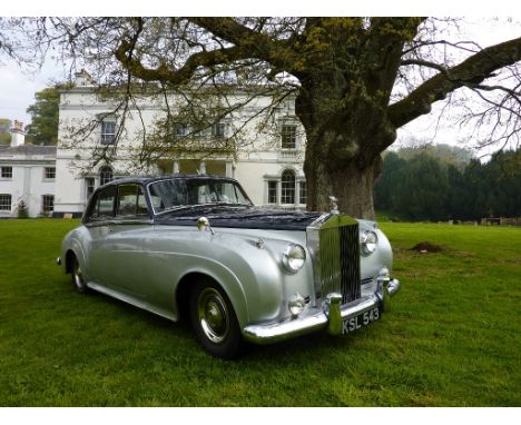 A 1956 Rolls-Royce Silver Cloud I, registration number KSL 543, chassis number S8C10, engine number SC8, two tone blue over s