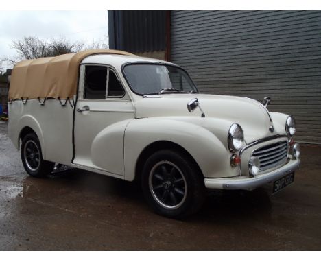 A 1969 Morris Minor Pick-Up, registration number SKR 131G, chassis number MAU5257925, cream. This rare Morris Pick-Up has bee