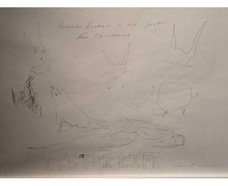 § Tracey Emin CBE, RA (1963-) Remember Easter is not just for Christmasfacsimile signed and dated 2005offfset lithograph, unn