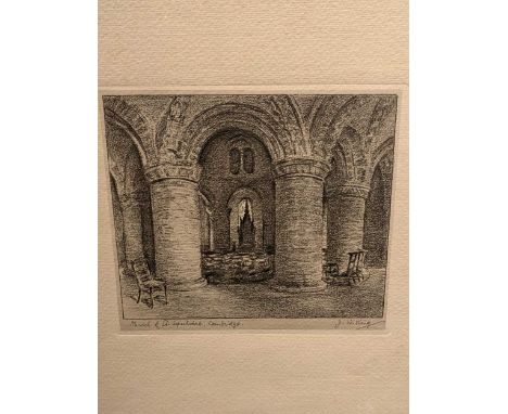 Cambridge Interest, collection of Trinity College Cambridge and other prints and pictures, including Hanslip Fletcher portfol