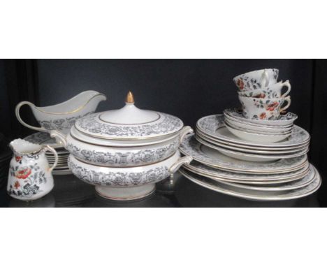 English ceramics, to include Regency by Simpson part dinner service, together with part tea service by Imperial China Burslem