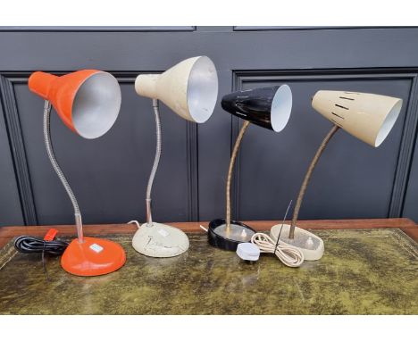 Four vintage anglepoise table lamps,&nbsp;two labelled Herbert Terry.&nbsp; 