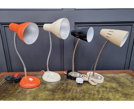 Four vintage anglepoise table lamps,&nbsp;two labelled Herbert Terry.&nbsp; 