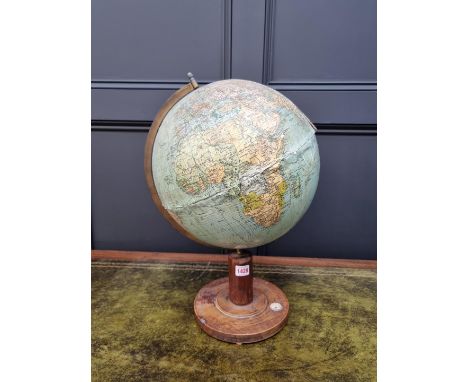 A vintage Columbus-Jordglob 12in table globe.&nbsp; 