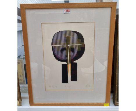 Ronald King,&nbsp;'Prologue - The Knight', from the Canterbury Tales series, inscribed in pencil, screen print, 35 x 25cm.&nb