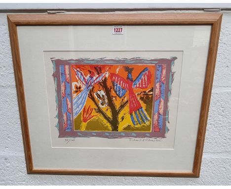 Michael Rothenstein, 'Birds &amp; Branches II', signed and numbered 93/100, screen print, I.27 x 37.5cm.&nbsp; 