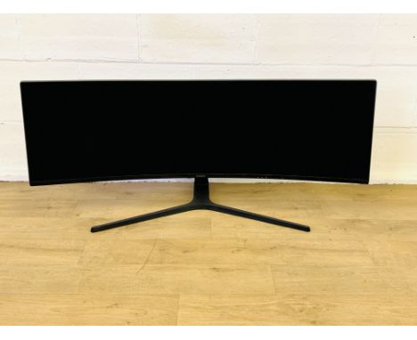 Samsung HDMI colour display unit model number C49J890DKU - 49" USB-C Super Ultra-Wide Monitor. Estimate: £100-150