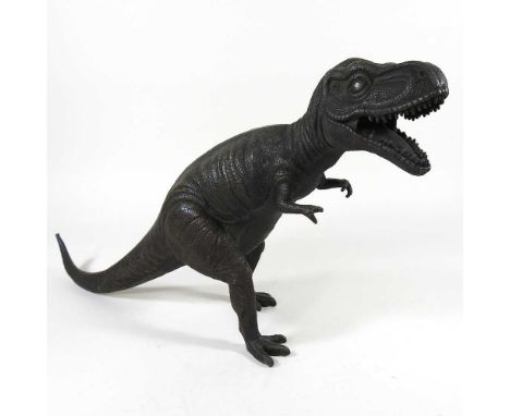 A modern bronze model of a dinosaur, 17cm high