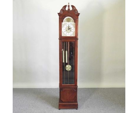 A reproduction Tempus Fugit grandmother clock, 194cm high